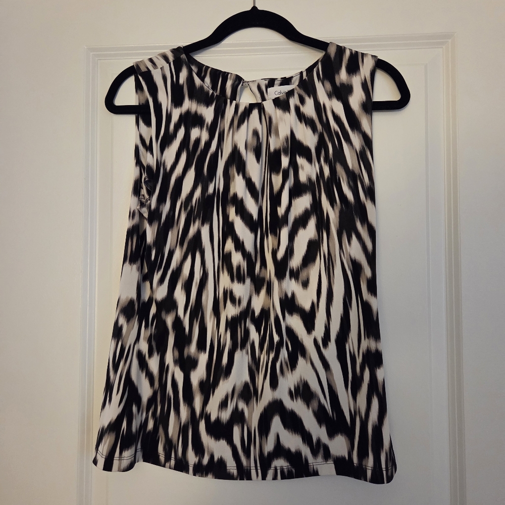 Stylish Zebra Print Women's Top